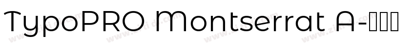 TypoPRO Montserrat A字体转换